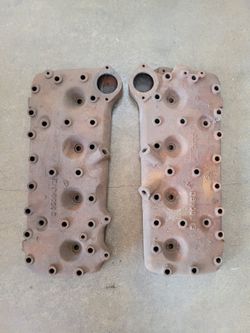vintage Ford Flathead V8 cylinder heads