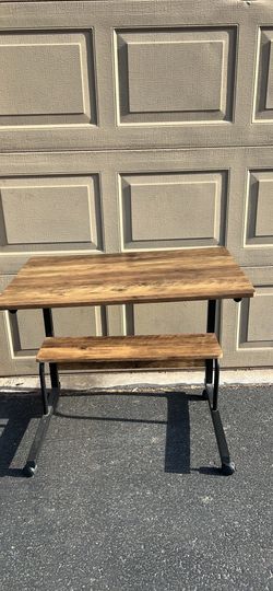 Adjustable Mobile Laptop Desk bywith Storage Shelf