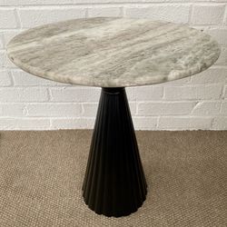 Stone Top Side Table