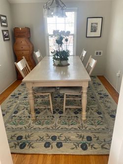 Farmhouse Dining Table w 4 Chairs