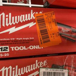 Milwaukee M12 Cordless 3/8” Right Angle Drill