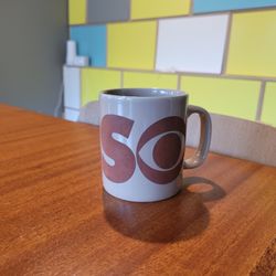 1970s Vintage CBS Eye Logo Coffe Tea Mug Kilncraft England