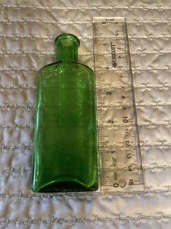 Antique Moone’s Emerald Oil Bottle