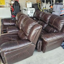 Reclining Leather Couches