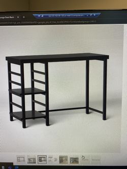 Black Desk With Storage Cube,  And Chair Optional