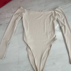 Shein Cream off the shoulder bodysuit