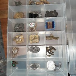 Huge antique variety lot key fobs Bicycle head badges Rosemary beads lockets Lockett Mason Medals much more.