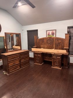 Rustic King size furniture