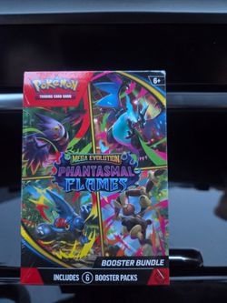 Pokemon Mega Evolution Phantasmal Flames Booster Bundle 6 Booster Packs