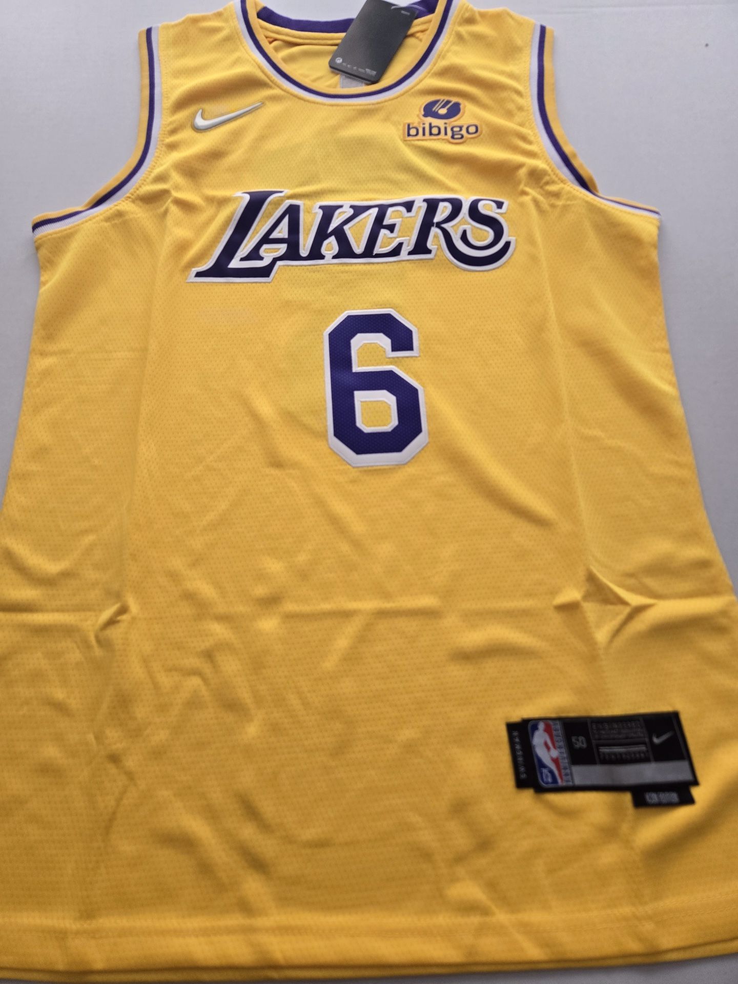 NBA Lakers LeBron James jersey number 6