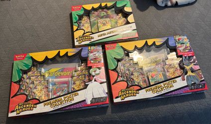Ascended heroes posters and ex box