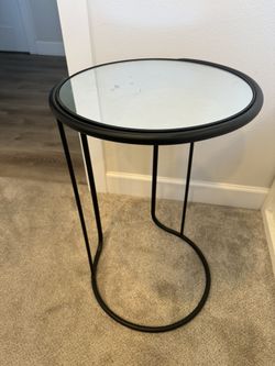 black accent table