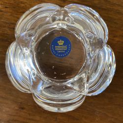 🇩🇰🕯️🪷 Royal Copenhagen Crystal Lotus Flower Tea Light Votive Candle Holder Denmark