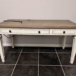[LOCAL PICKUP ONLY] Antique Work Desk - white & brown