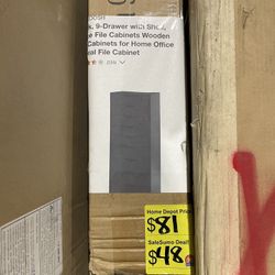 SaleSumo 9-Drawer With She.t, ce File Cabinets Wooden Cabinets for Home Office ral File Cabinet