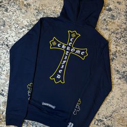 Chrome Hearts Hoodie Navy Blue 