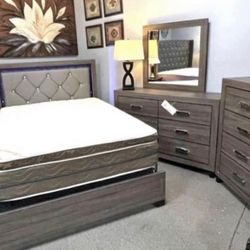 Brand New Complete Bedroom set! Full/queen Available, Mattress Available! We Offer Same And Next Day Delivery!!!!