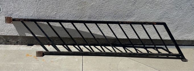 GUC Wrought Iron/Steel Stair Stringer/Rail w/ Mounting Brackets (23” High x 7’ Long) - $65