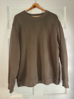 Lulu lemon Tan Crew Neck Sweatshirt size large