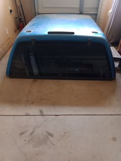 GMC SHORT BED LEER BLUE CAMPER!!!