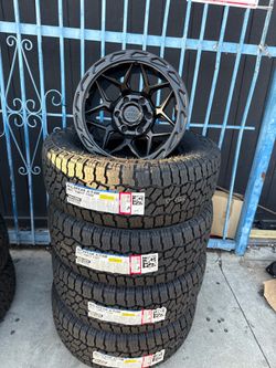 NEW SET OF RIMS MATRIX BLACK WITH 265/70/17 Falken at4w installed and Balanced