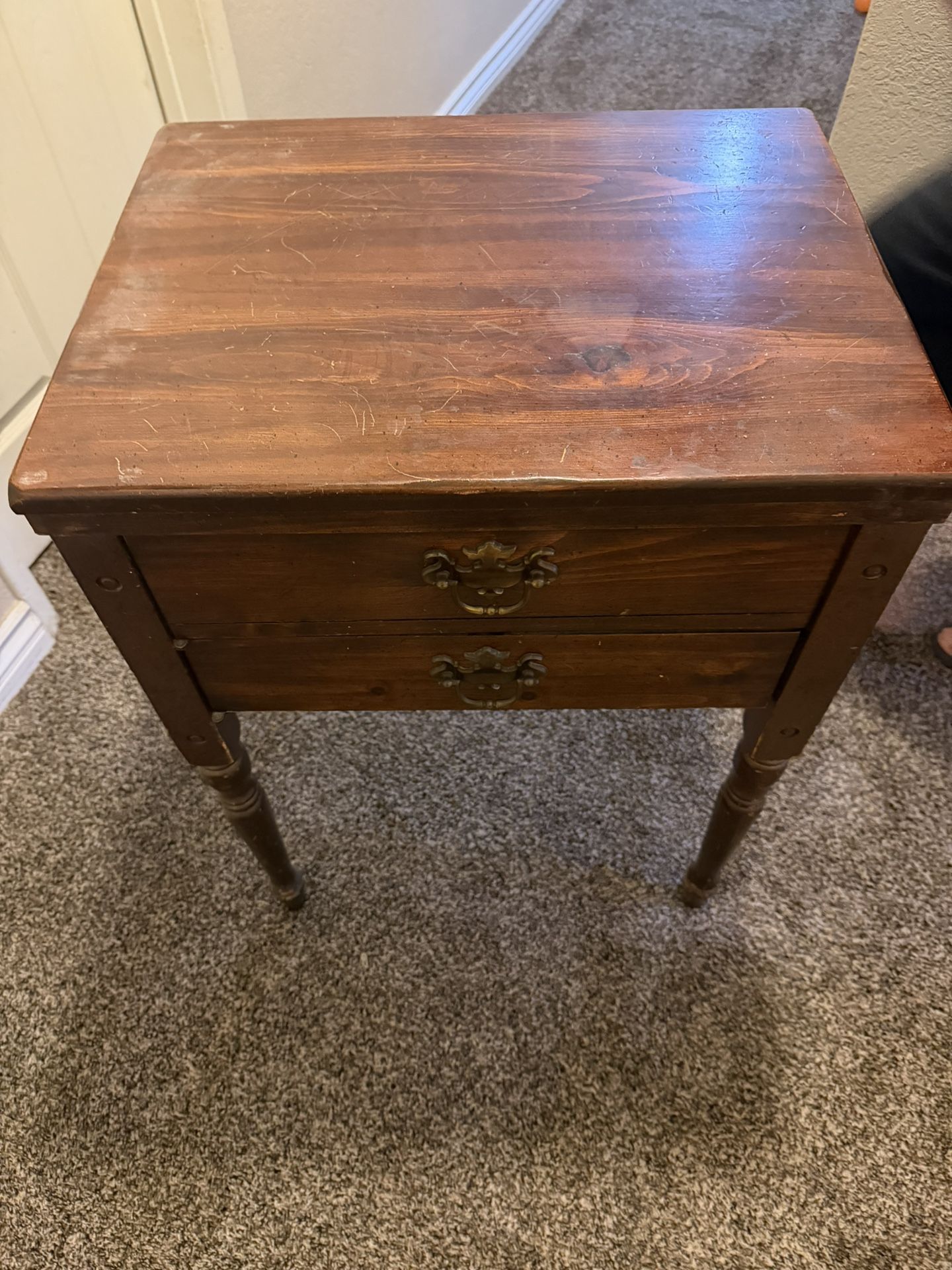 Antique Sewing Machine Table