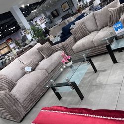 Oversize Sofa Set With Deep Seats ✨ Easy Financing Available ✨ No Credit Needed 