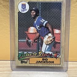 Bo Jackson Rookie Baseball Card (1987 Topps) 🔥🔥 Sharp Card!!