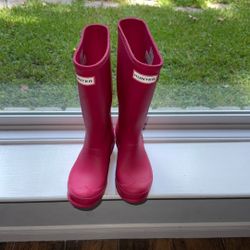 Girls hunter Boots Size 2 