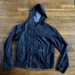 Vintage Enjoi Skateboards Windbreaker Jacket Men Black S Small Zip Up