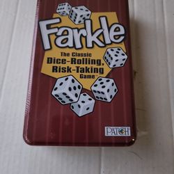 Farkle Classic Dice-Rolling, Risk-Taking Game Gift Metal Tin New Sealed