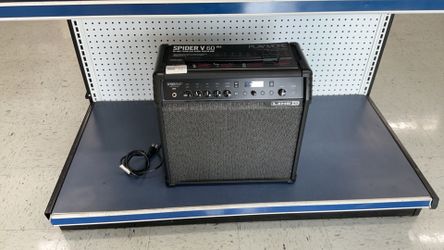 Line 6 Spider V 60 MkII guitar modeling amplifier with a black cabinet