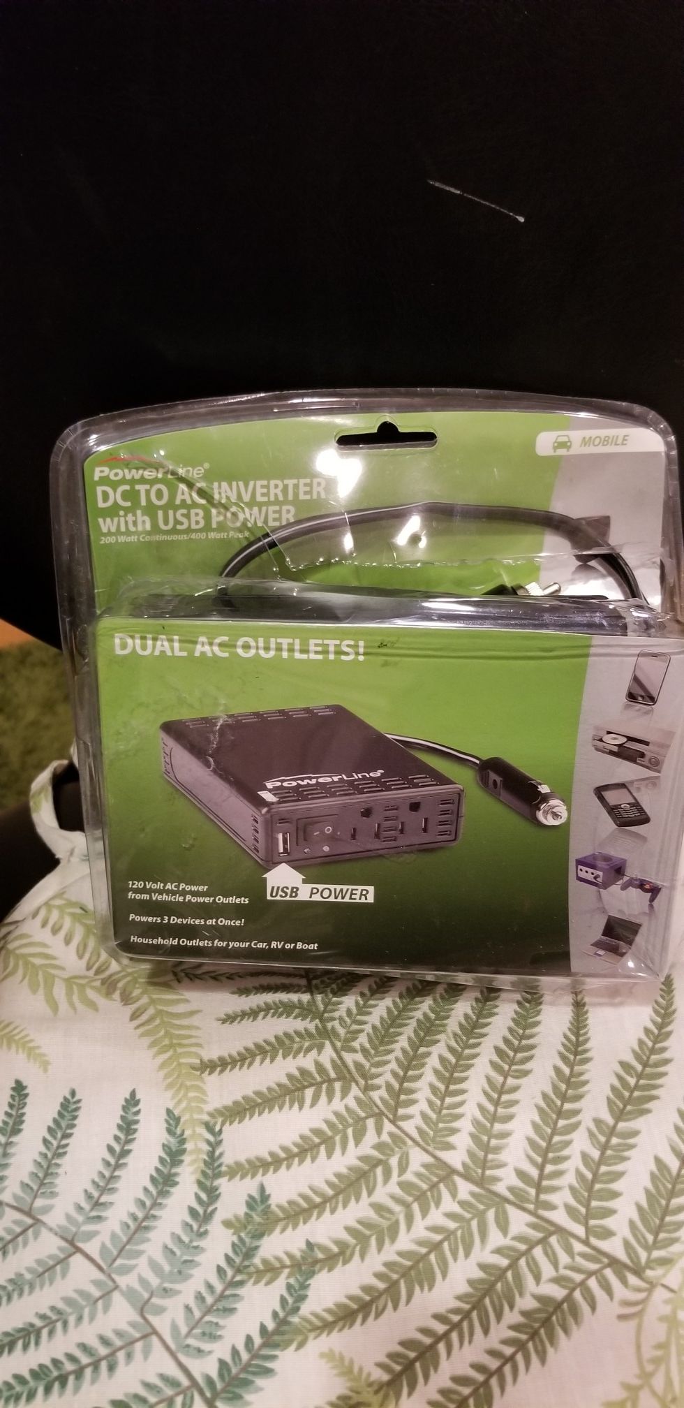 DC TO AC DUAL OUTLETS WITH USB POWER FOR CAR
