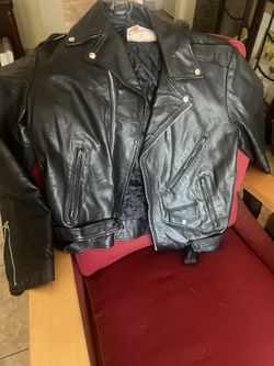  Leather  Jacket Size 44 Tall-Make Offer