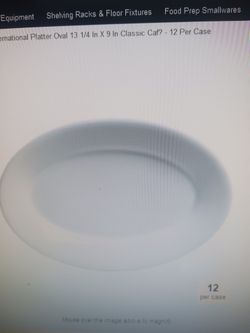 STEELITE International PLATTER OVAL PLATES 13 1/4 IN X 9 INCHES