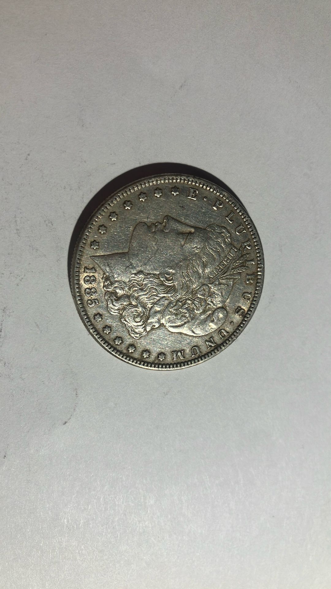 1885 Morgan Silver Coin Dollar