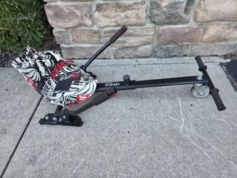 Hiboy HC-01 Hoverboard Go Kart Seat Attachment Black Graffiti - Fits 6.5 8 10in Boards