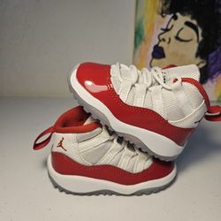 Size 4c - Kids Cherry Jordan 11's - $60