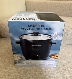 Brand New Chefman 16 Cup XL Rice Cooker