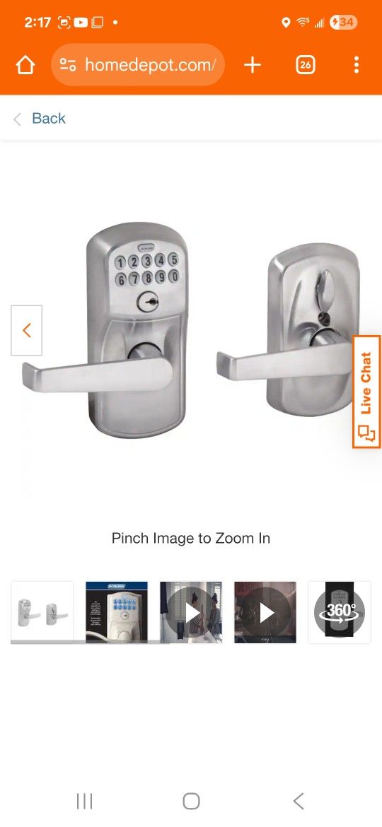 Brand New SCHLAGE COMERCIAL  ELECTRONIC KEYPAD