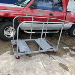 Folding table cart carrier
