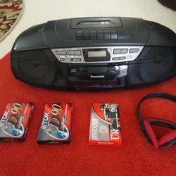  Panasonic Portable - Radio, CD, & Cassette Player, and Cassette Player