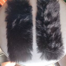 Furry Seat Belt Cushions 