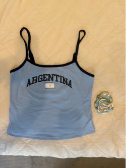 Argentina Tank Top (Size M) & Bracelet
