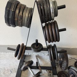 Weight Set + weight holder 
