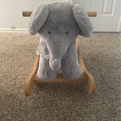 Elephant Critter Plush Nursery Rocker  