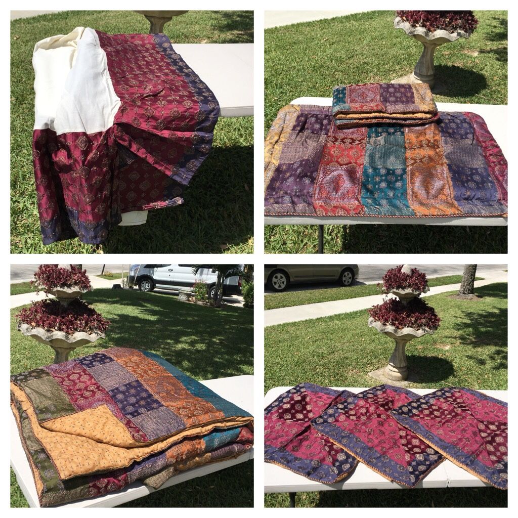 23 piece Croscill Arabella KING SIZE Comforter Set Jewel Tone a Multicolor Moroccan / Bohemian valances pillows curtains shower curtain