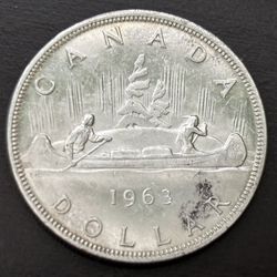 $1 1963  coin Of Canada. Vintage collection 