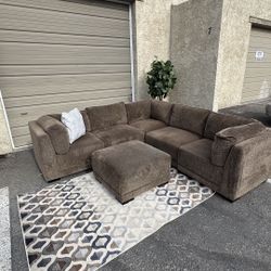 Brand New Belize Modular Costco Sectional + Ottoman