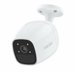 Wireless Security Camera Battery Powered, Vacos 1080p Color One size, White 